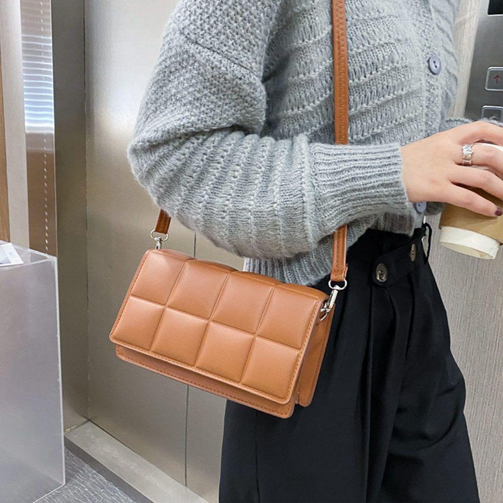 Túi Đeo Chéo Vai Họa Tiết Kẻ Sọc Hợp Thời Trang Phong Cách Châu Âu