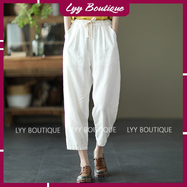 Quần Baggy Nữ Chất Đũi Cực Mát Có Túi Freesize Hàng Quảng Châu LYY BOUTIQUE