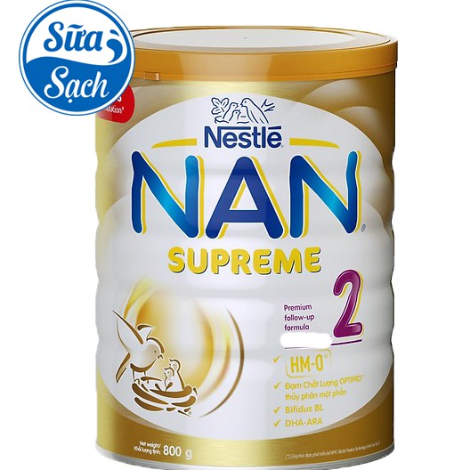 Sữa Bột Nestle Nan Supreme 2 800gr mẫu mới