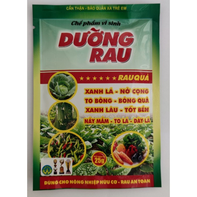 ( HOT HOT ) Chế phẩm vi sinh dùng trong rau hữu cơ Dưỡng Rau 25gr