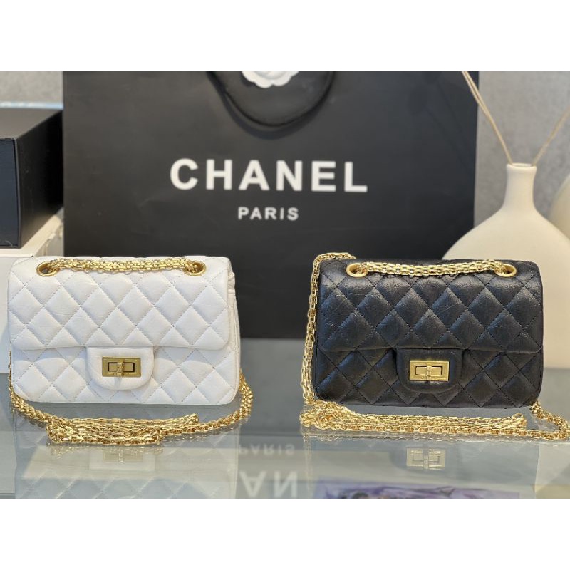 Túi đeo chéo nữ CLASSSIC mini sz20cm da nhám(da thật) bộ khóa mạ vàng đẹp xuất sắc fullbox vip