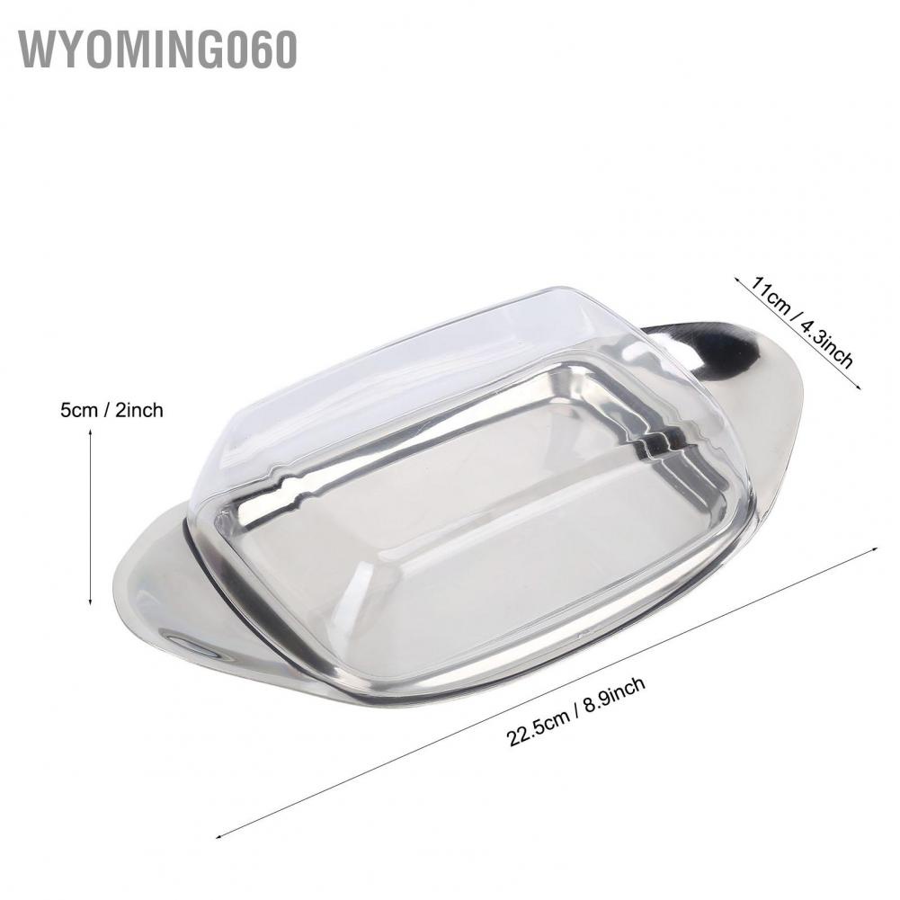 Hộp đựng bơ bằng thép không gỉ Chống rỉ Phô mai Khay ăn nhẹ Loại thuyền có kẹp cho nh