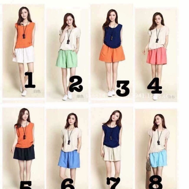 Combo thùng giấy và set 3 quần đùi