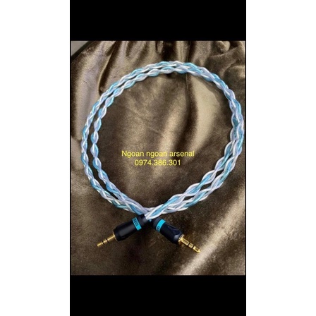 dây tin hiệu 2 đầu 3,5 (3.5) mạ bạc cao cấp