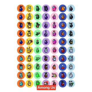 Sticker khen thưởng - mẫu Among Us