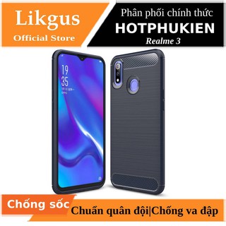 Ốp lưng chống sốc Oppo Realme 3 hiệu Likgus (chuẩn quân đội, chống va đập, chống vân tay) - Hàng chính hãng