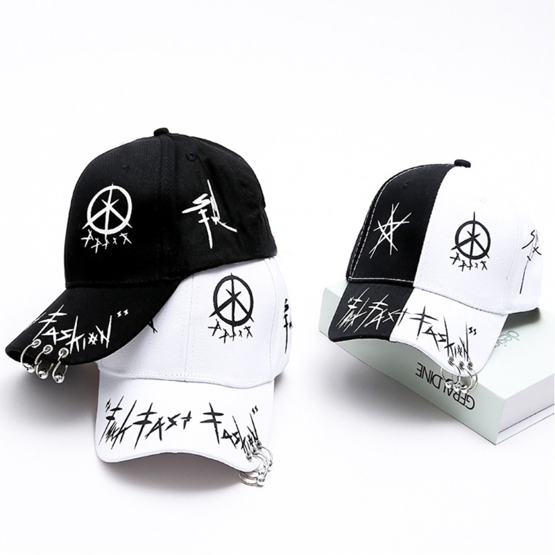 Mũ Lưỡi Trai Họa Tiết Graffiti Phong Cách Hip Hop Harajuku Cho Nam Và Nữ