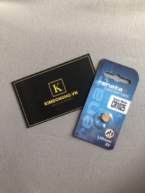 Pin CR1025 Renata Lithium 3V Chính Hãng Vỉ 1 Viên 1025 - Made In Swiss