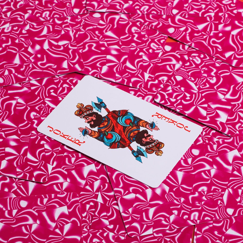 Bộ Bài Tây Nhựa MDD Classic Màu Hồng Bền Đẹp Chống Nước 100% Plastic Nhựa PVC Chống Gãy Cong BT16-4HO