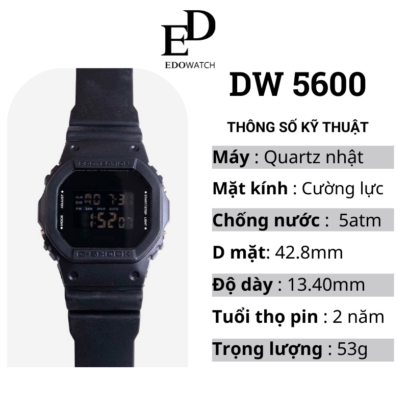 Đồng Hồ Điện Tử Nam Nữ Unisex DW 5600 thể thao, giá rẻ, chống nước , thiết kế thời trang VD01 | BigBuy360 - bigbuy360.vn