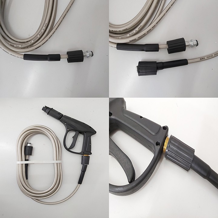 DÂY CAO ÁP 7M,15M,30M - Ống dây cho máy bơm xịt rửa áp lực cao - Ren trong 22mm - Phụ kiện máy rửa xe