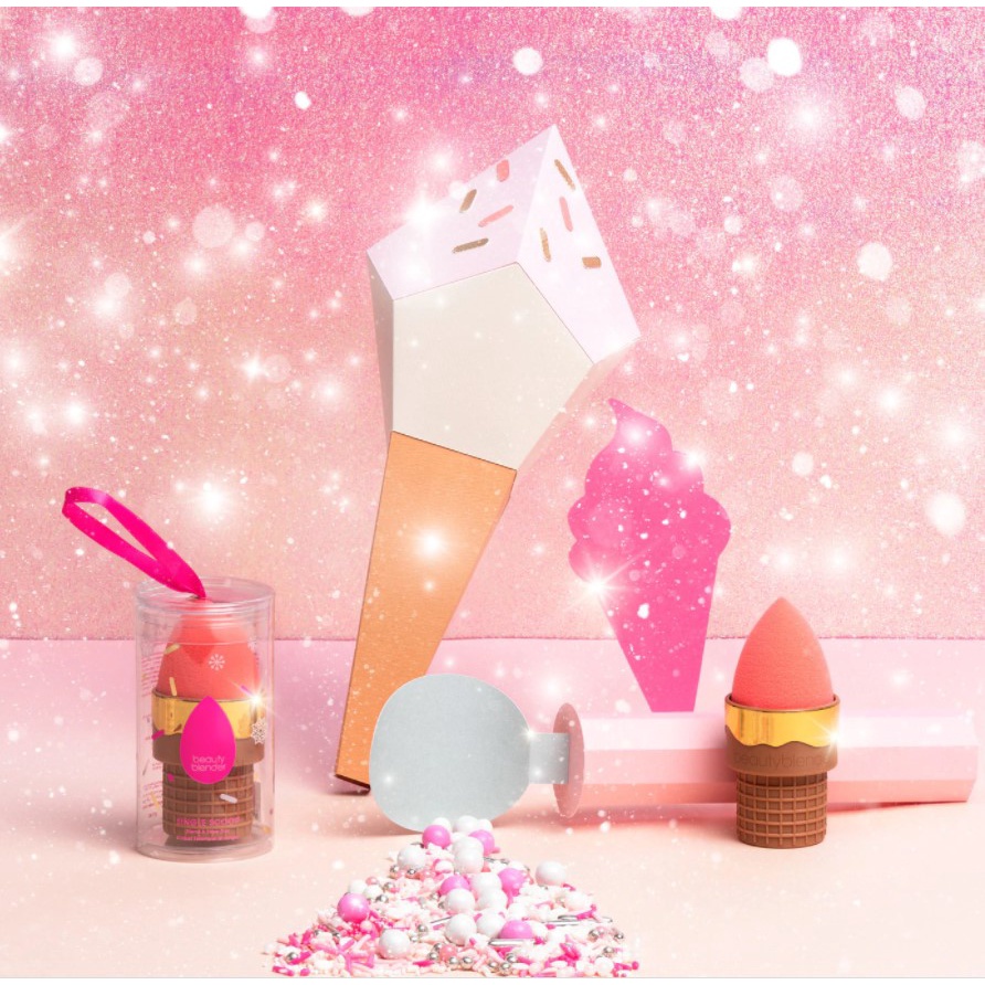 Beauty Blender - Set Đựng &amp; Mút Beauty Blender Single Scoop Blend &amp; Store Duo