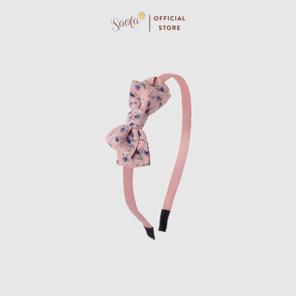 Băng Đô Bờm Cài Tóc Đính Nơ Đáng Yêu Phong Cách Cổ Điển Hàn Quốc - SAOLA KIDS CLOTHING - HB008