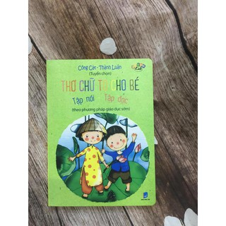 Thơ Chữ To Cho Bé Tập Nói, Tập Đọc