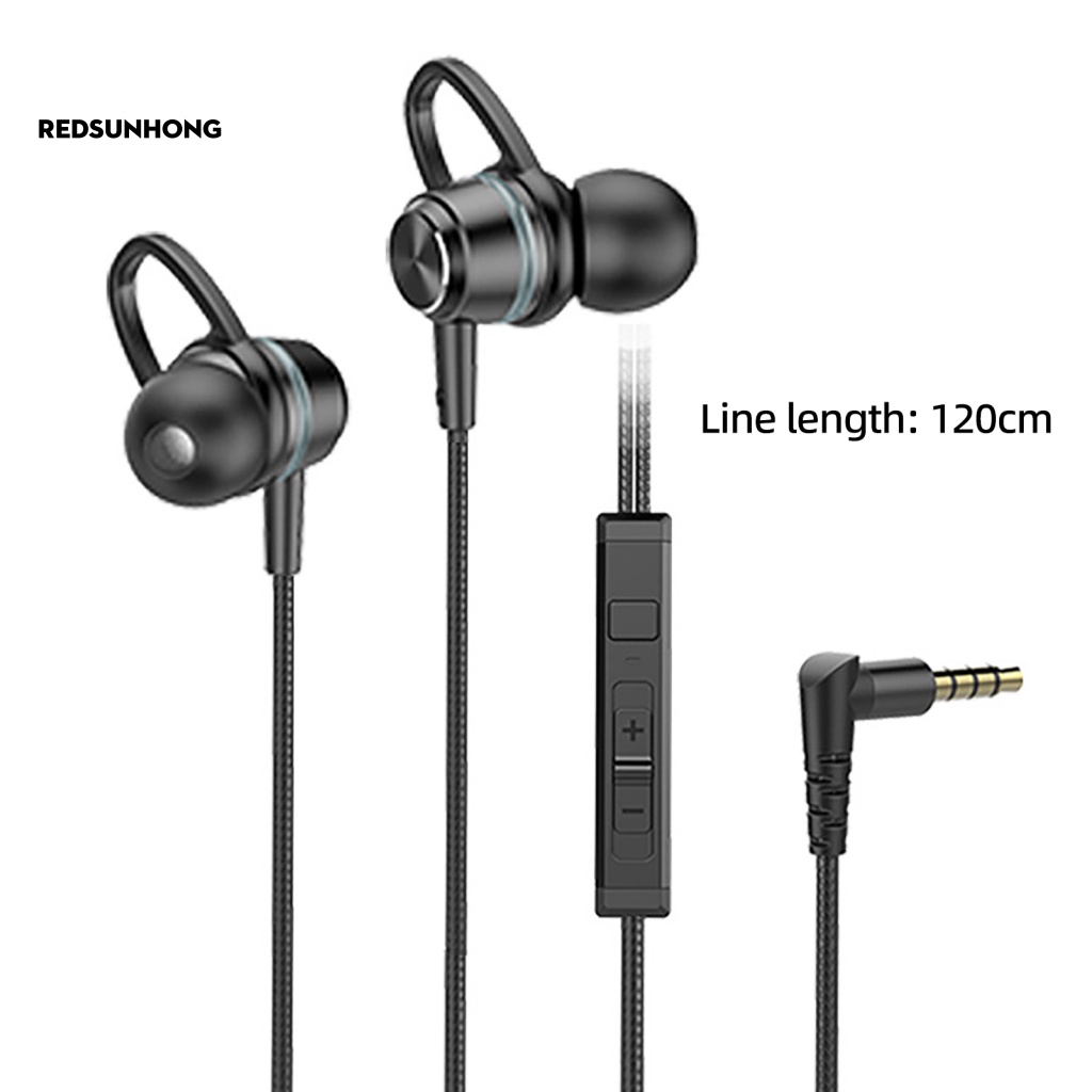 Tai Nghe Nhét Tai Thể Thao Âm Thanh Nổi 3.5mm Chống Nước Hỗ Trợ Gọi Điện