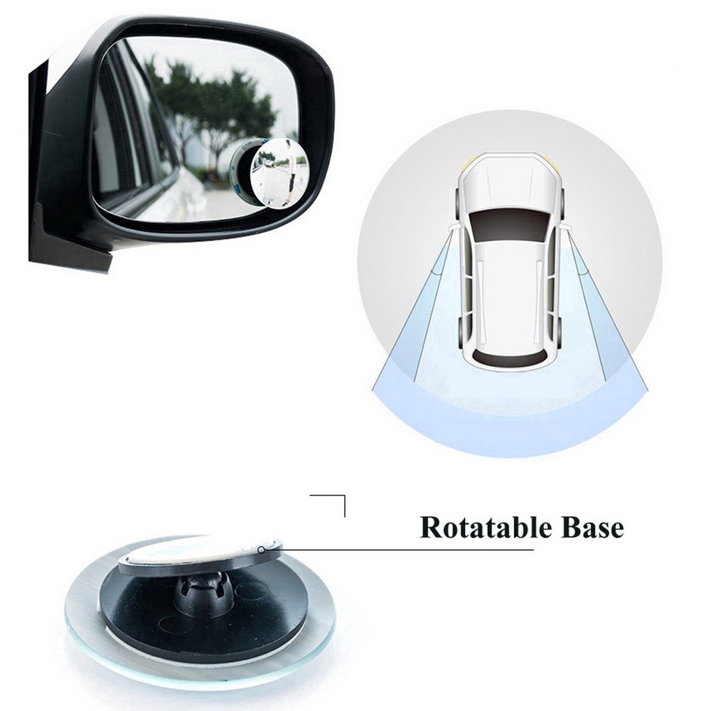 (THANH LÝ)  Gương chiếu hậu tầm nhìn rộng 360 độ hình tròn dùng để phát hiện điểm mù khi lái xe