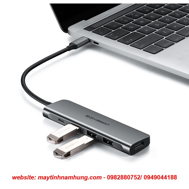 Bộ chia USB type C ra 4 cổng USB 3.1