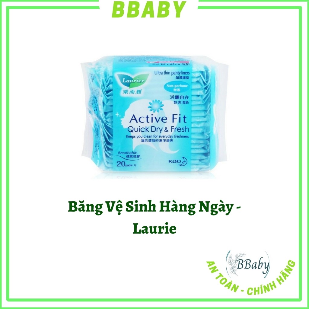 Băng Vệ Sinh Hằng Ngày Laurier Active Fit 20 Miếng