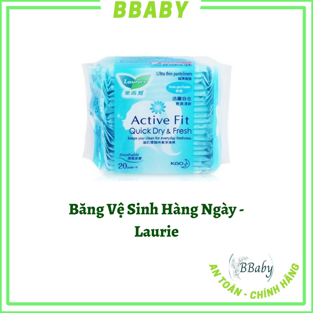 Băng Vệ Sinh Hằng Ngày Laurier Active Fit 20 Miếng