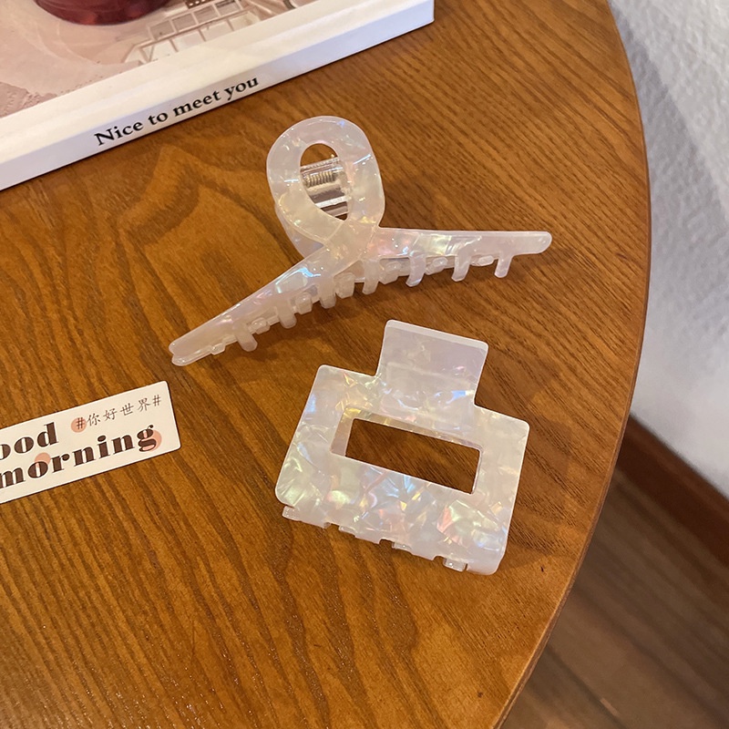 Kẹp Tóc Họa Tiết Da Báo / Cá Mập Phong Cách Retro Nhật Hàn Đơn Giản Cho Nữ