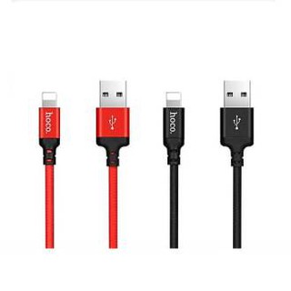 Cáp Sạc Bọc Dù Đầu Sạc Đúc Sắt Hoco X14 Dài 1m 2m Lightning /TypeC /Micro usb