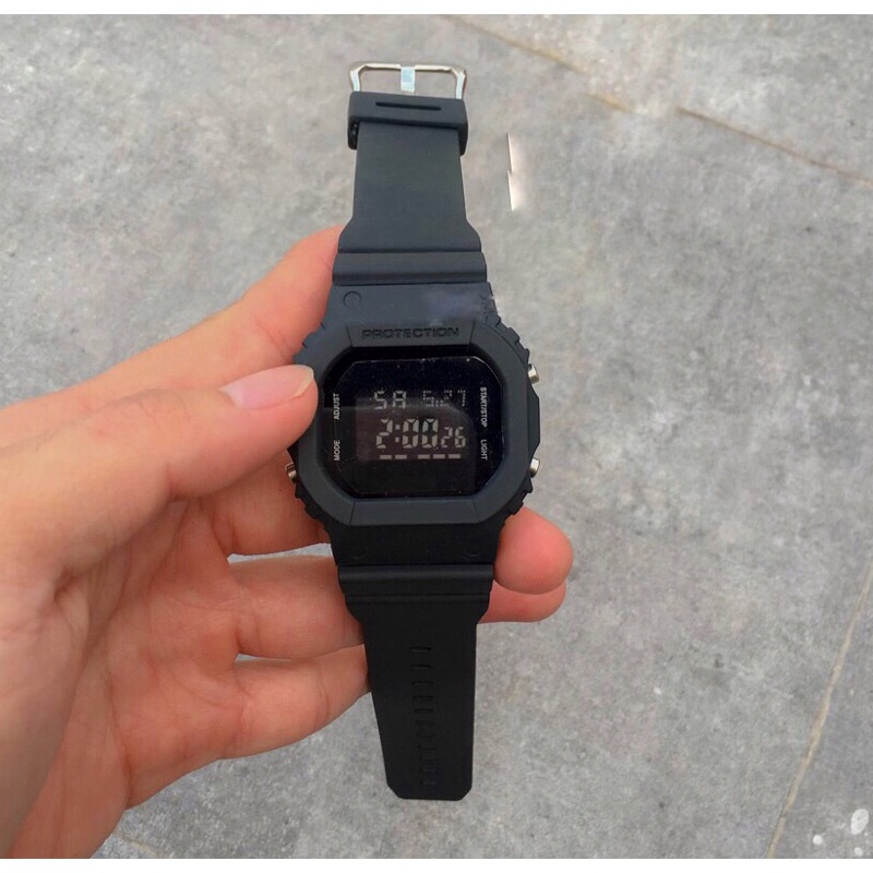 Đồng Hồ nam nữ casio gshock thể thao DW5600 Unisex Điện Tử Siêu Bền chống nước cao cấp thông minh, mặt vuông, đeo cặp