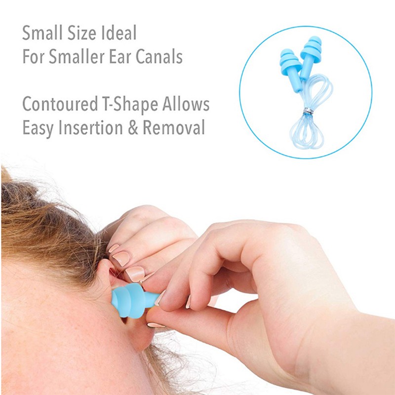 Nút Silicone Bịt Tai Chống Ồn Có Thể Tái Sử Dụng Nhiều Lần