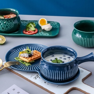 Bát sứ có tay cầm, Kệ gỗ để hoa cây cảnh trang trí KG05
