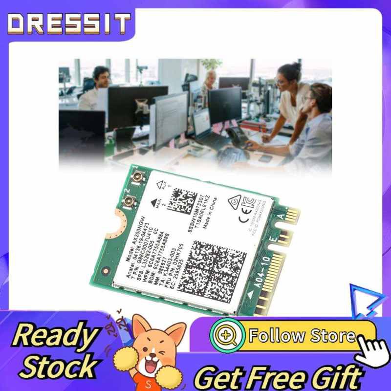 Thẻ mạng AX200NGW WIFI 6 2 dải 5Gbps 802.11ax NGFF cho Bluetooth 5.1 | BigBuy360 - bigbuy360.vn