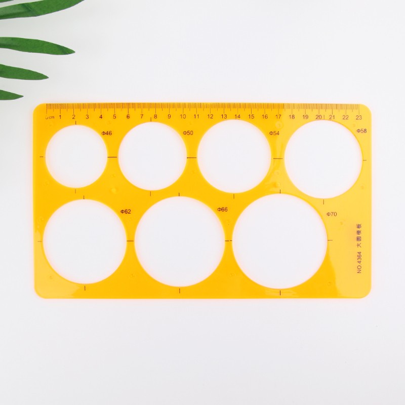 Thước Kẻ Hình Tròn Bằng Nhựa Resin Tiện Dụng Cho Học Sinh