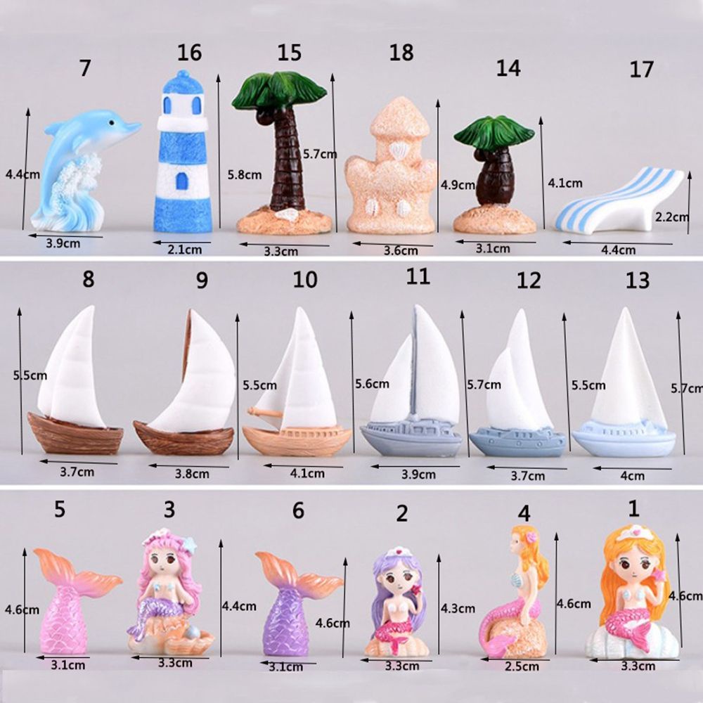 YIYU 1 mô hình cá voi hoạt hình dễ thương dùng trang trí tiểu cảnh