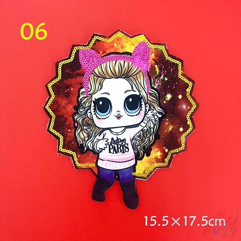 ☸ Game：LOL Suprise Patch ☸ 1Pc Sequins Girl Diy Sew On Patch（LOL Suprise - Series 04）