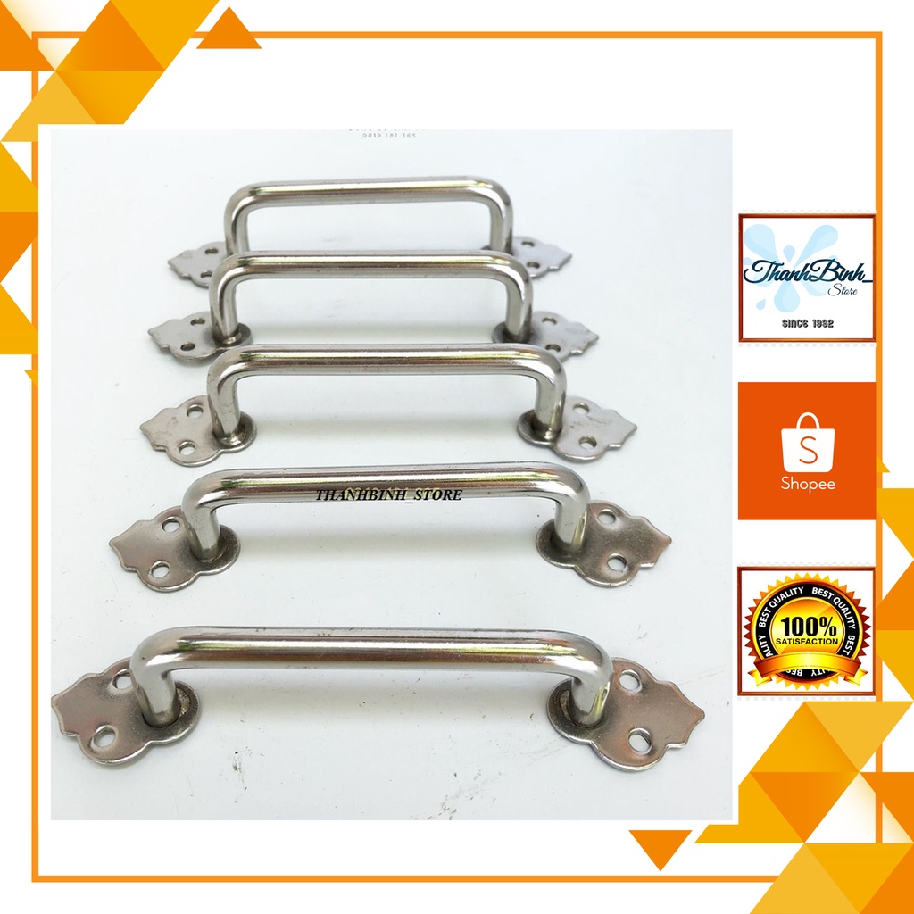 TAY NẮM TỦ INOX ĐẶC- CÓ HOA VĂN
