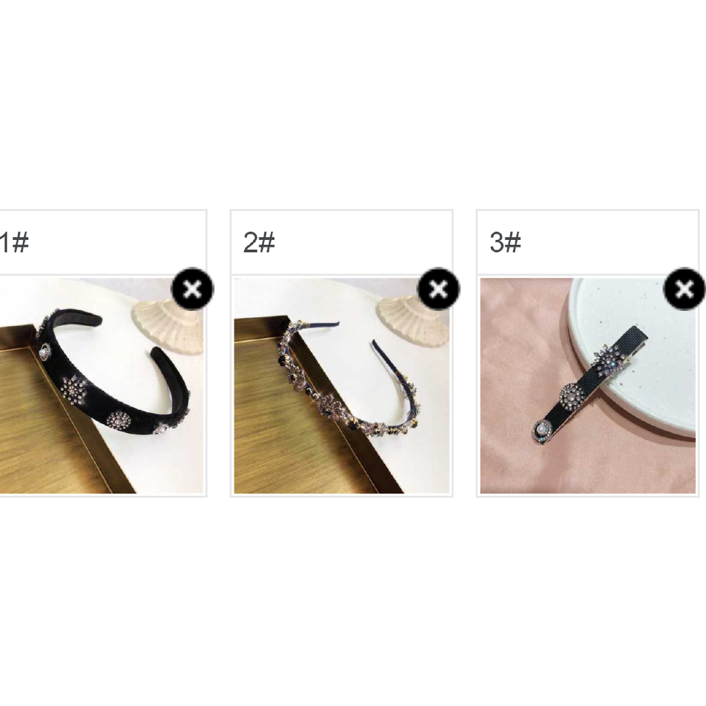 Cài tóc đính đá hình lá xinh xắn dành cho nữ