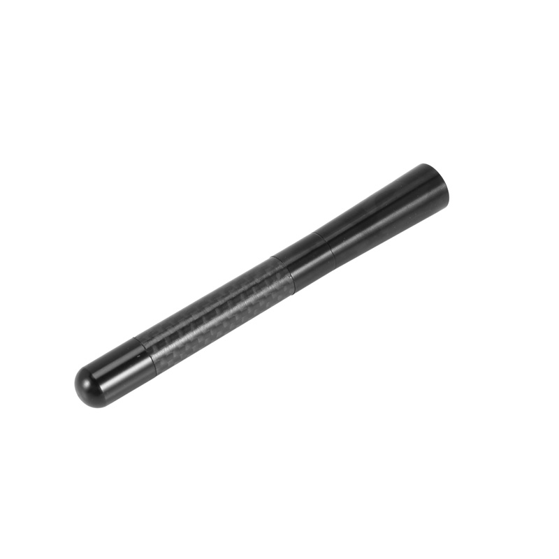 Máy in sợi Carbon ăng ten đen 5 Inch 120mm đa năng Đài phát thanh ngắn trên ô tô AM 'FM Aerial + Bộ chuyển đổi
