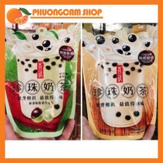 Combo 3 gói Kẹo trà sữa trân châu Trà xanh + đường đen