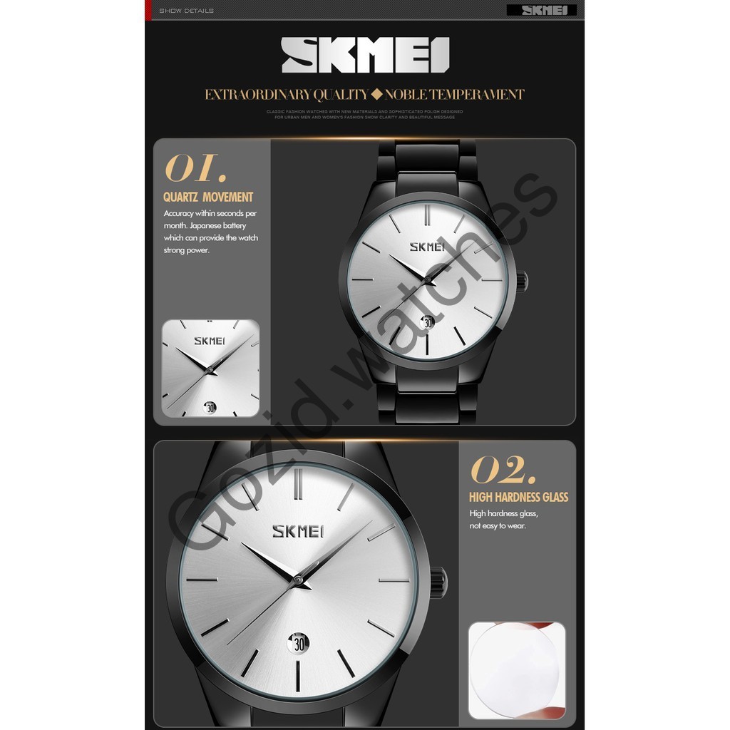 Đồng hồ nam SKMEI classic SM11 thời trang cao cấp chống nước siêu bền -Gozid.watches