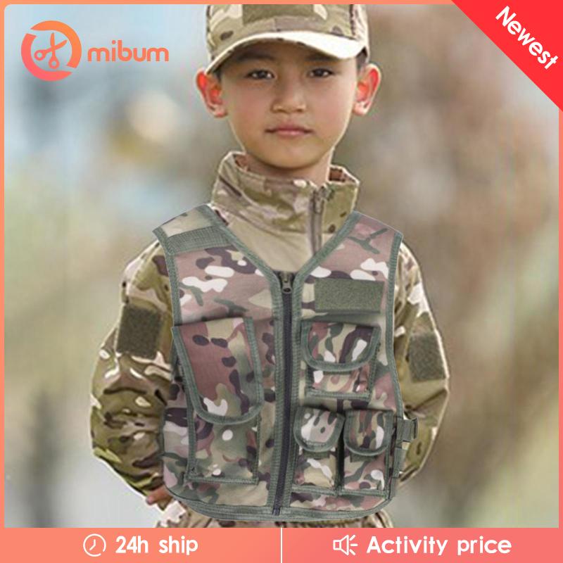Áo Vest Chiến Đấu Thoáng Khí Có Thể Điều Chỉnh Dành Cho Trẻ Em Chơi Ngoài Trời
