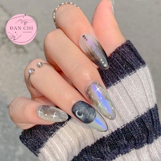 NailBox móng úp thiết kế sẵn Mẫu Đen Nhám