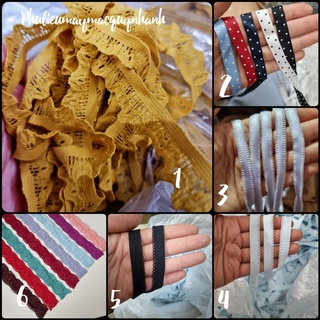1kg chun viền ren , ruy băng , chun quần chip