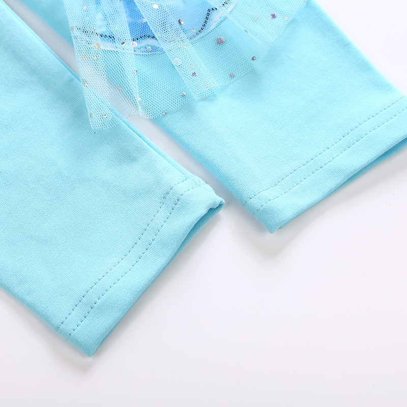 Quần Legging Cotton Màu Trắng In Hình Công Chúa Bạch Tuyết Belle Sophia Aisha Thời Trang Xuân Thu Cho Bé Gái
