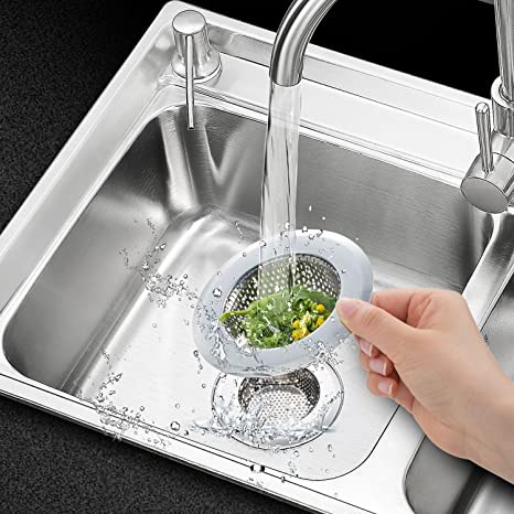 Lưới lọc rác inox gắn bồn rửa chén miếng chặn rác chống tắc nghẽn dụng cụ chăm sóc nhà cửa Đồ gia dụng tiện ích LRI