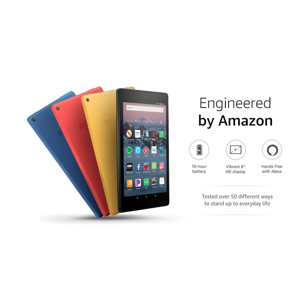 Máy tính bảng Kindle Fire HD8 2020 - gen 10th - Màn 8inch, RAM 2GB, dung lượng 32GB | BigBuy360 - bigbuy360.vn