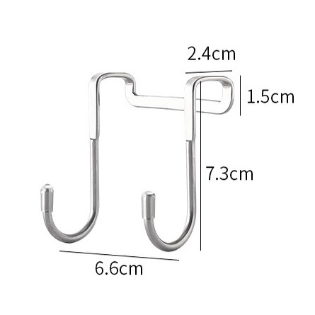 Móc inox 304 treo cửa 2 chân