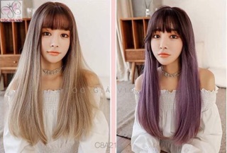 Tóc giả thẳng omber vàng kim