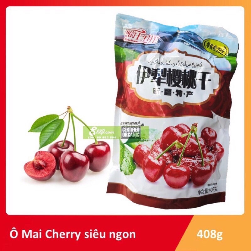 [Hot - Hàng Mới Về] Ô Mai Cherry Gói 408Gram