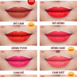 Son Sáp Lì Rosy Sweet - Đỏ Cam