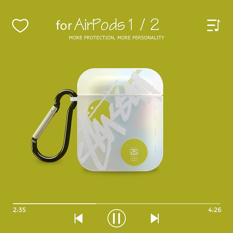 Vỏ Bảo Vệ Hộp Sạc Tai Nghe Bluetooth Không Dây Airpods 1 / 2 3 Pro Air Pods Pro 3 Họa Tiết Stussy Thời Trang