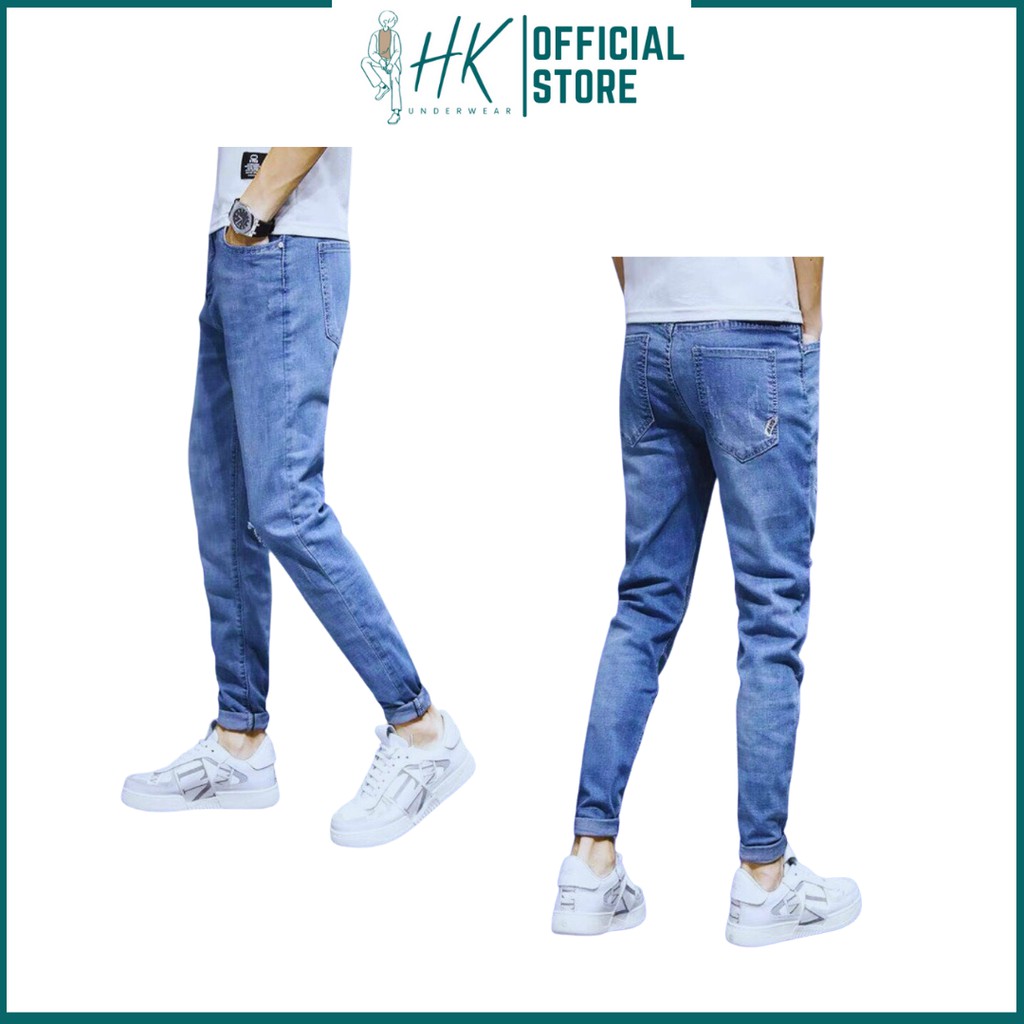 Quần Jean Nam Cao Cấp,  Quần Bò Nam Đẹp Phong cách Hàn Quốc Trẻ Trung Năng Động HK JB03