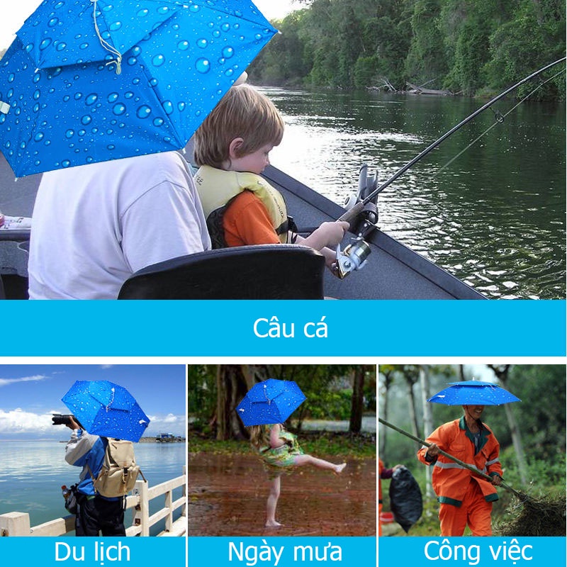 Mũ kiêm ô che nắng ngoài trời